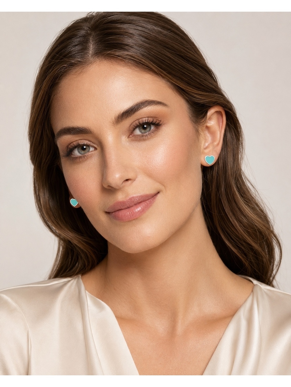 Return to Tiffany & Co. Heart Tag Stud Earrings in Sterling Silver, Mini - Picture 3 of 5